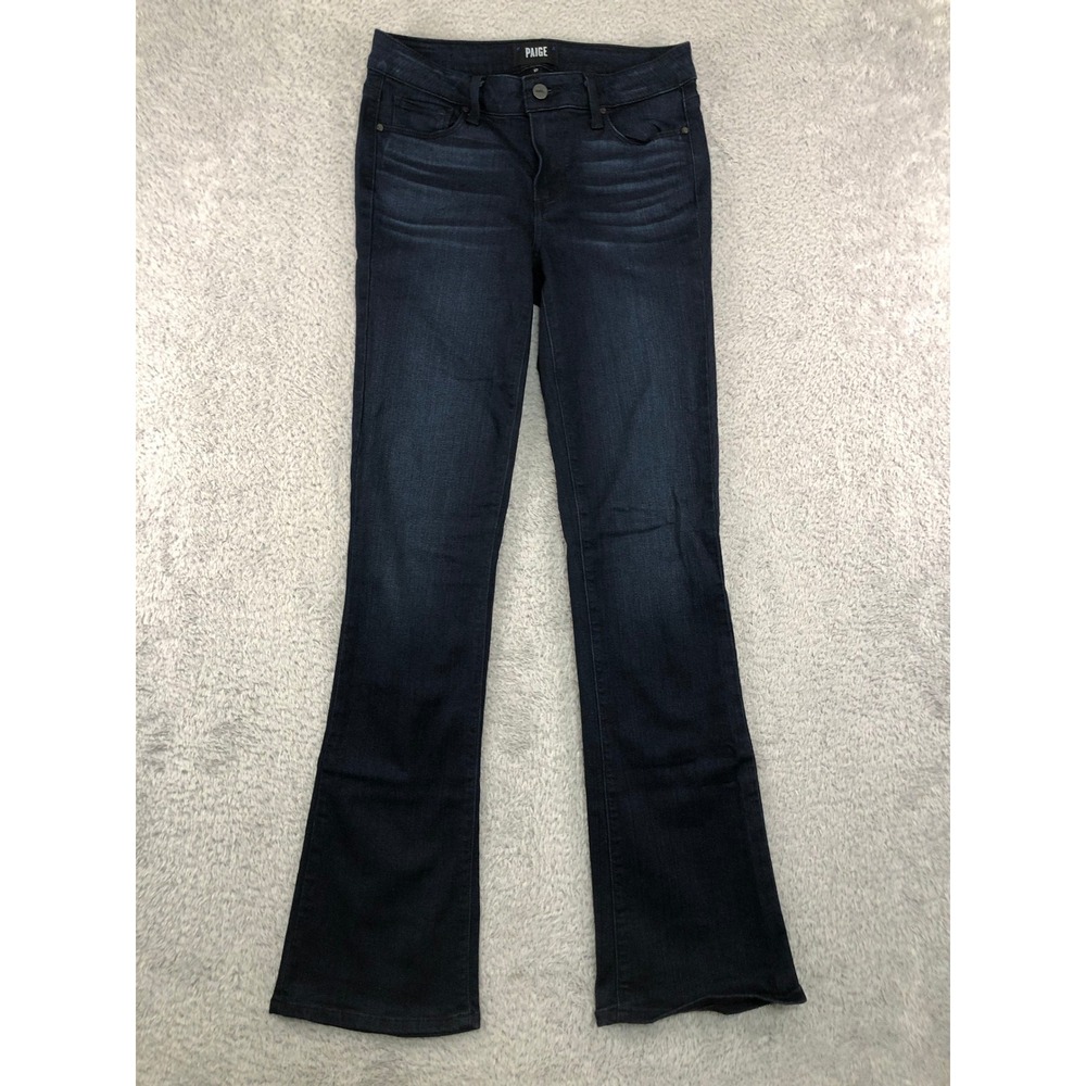 PAIGE Jeans Women 27x30.5 Blue Manhattan Bootcut Stretch